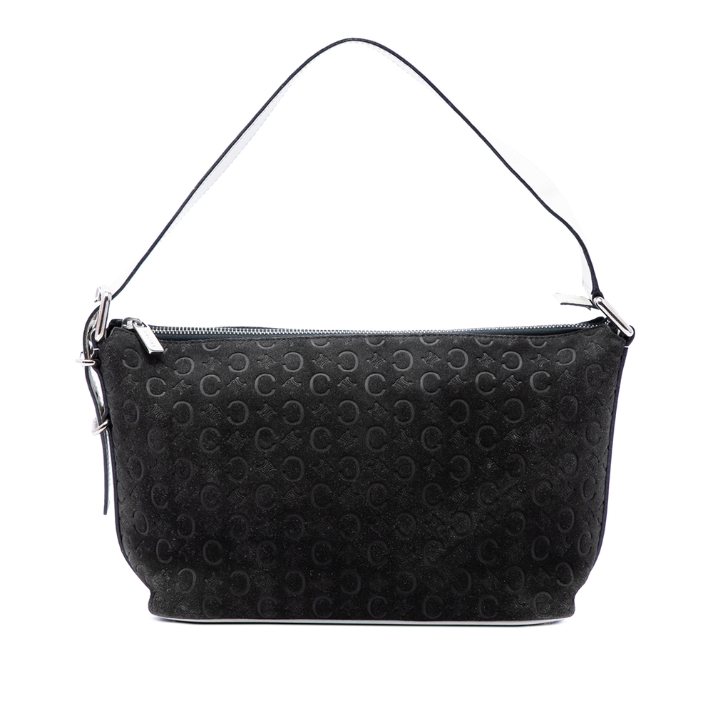 Pre-Loved Celine C Macadam Suede Shoulder Bag
